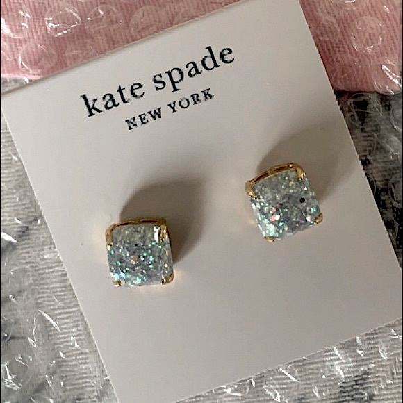 🆕🔥KATE ♠️ SPADE STUNNING&ELEGANT CLEAR&MULTICORED SPARKLING PAIR OF EARRINGS - Picture 3 of 5